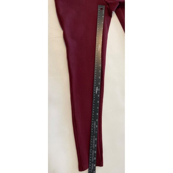 Gibson Latimer Burgundy Dress Leggings XS Rayon Blend - Picture 7 of 8